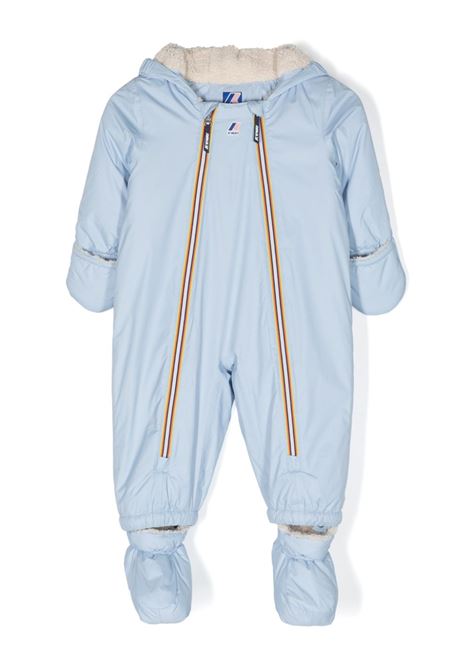 Eskimo Orsetto con logo K-WAY KIDS | K51218WA0B ECRU/AZURE LT MARINE